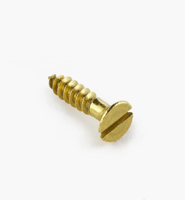 image of 1/2" #4 Flat-Head Brass Screws