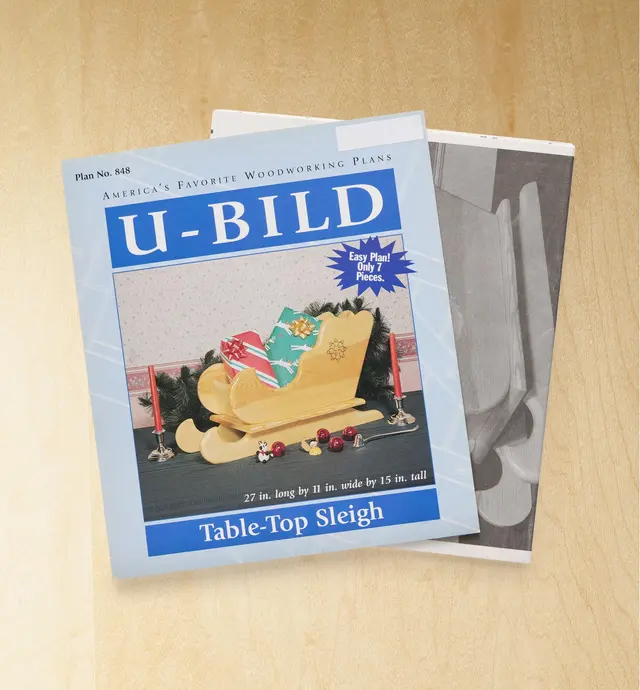 image of Tabletop Sleigh Plan