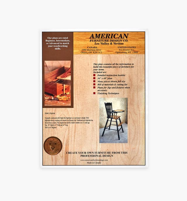 image of Kaliah's High Chair Plan
