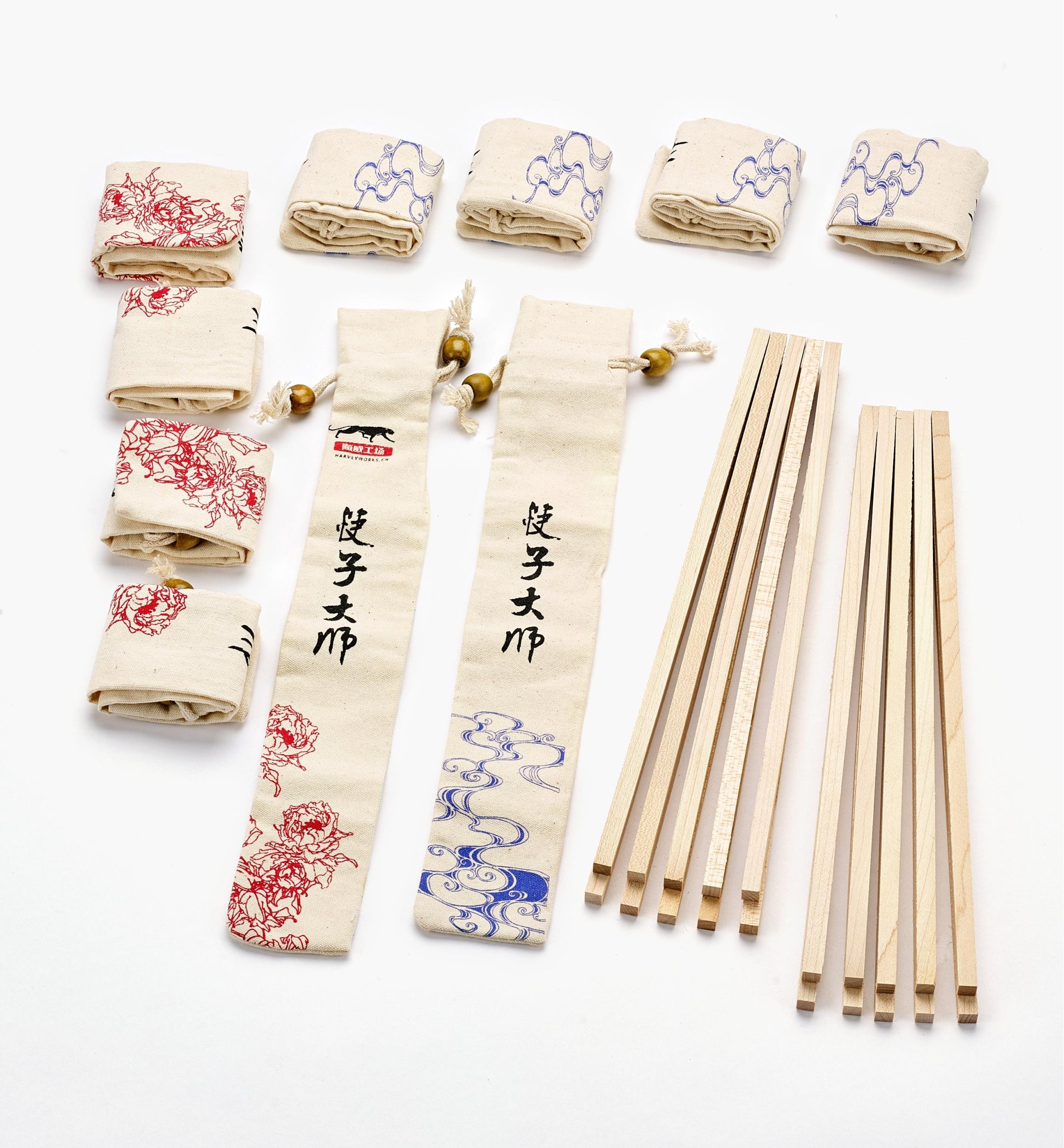 Ébauches de baguette pour ensemble taille-baguette Chopstick Master Bridge City