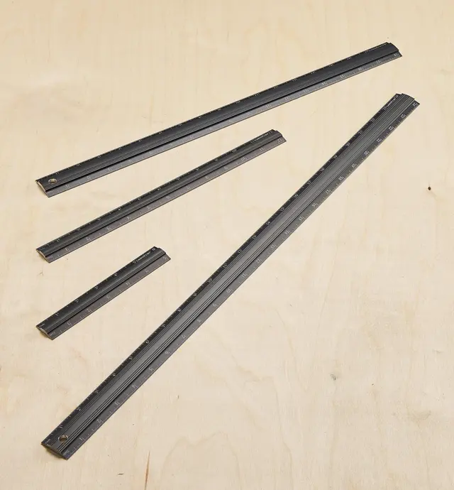 image of Set of 4 Veritas Imperial Aluminum Bench Rules