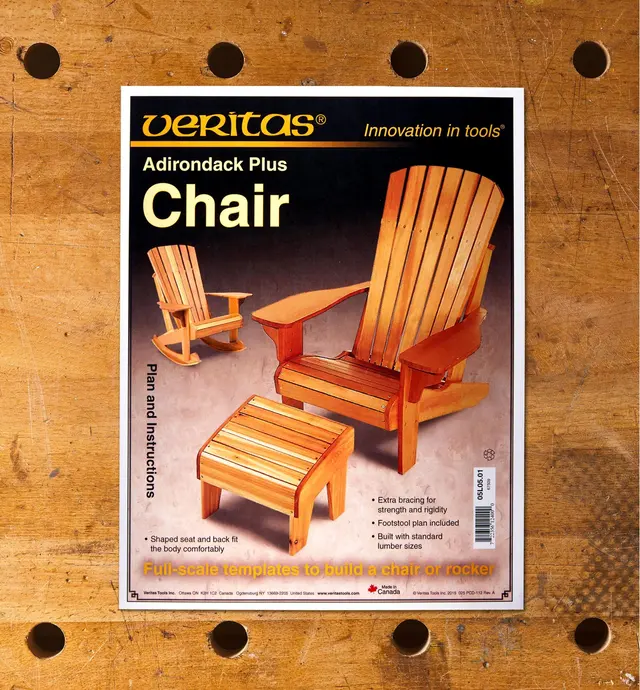image of Adirondack Plus Chair & Footstool Plan