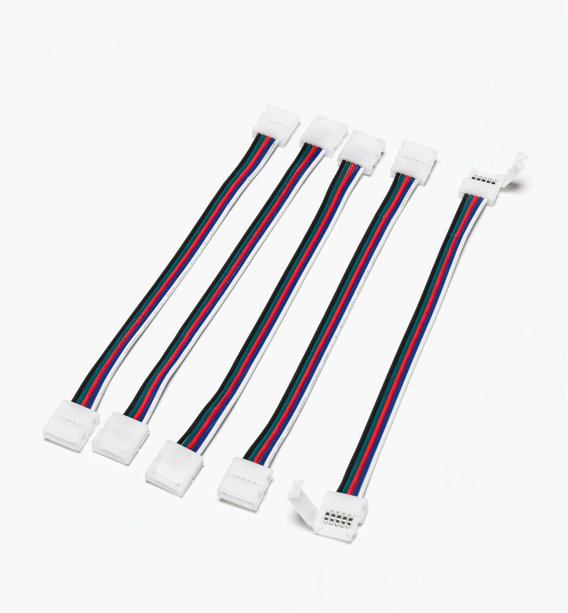 6" Wire-Lead Connectors for RGB+W LED Tape Lights