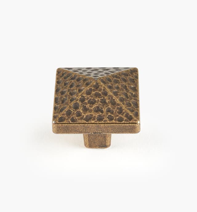 image of Die-Cast "Forged" Square Knobs