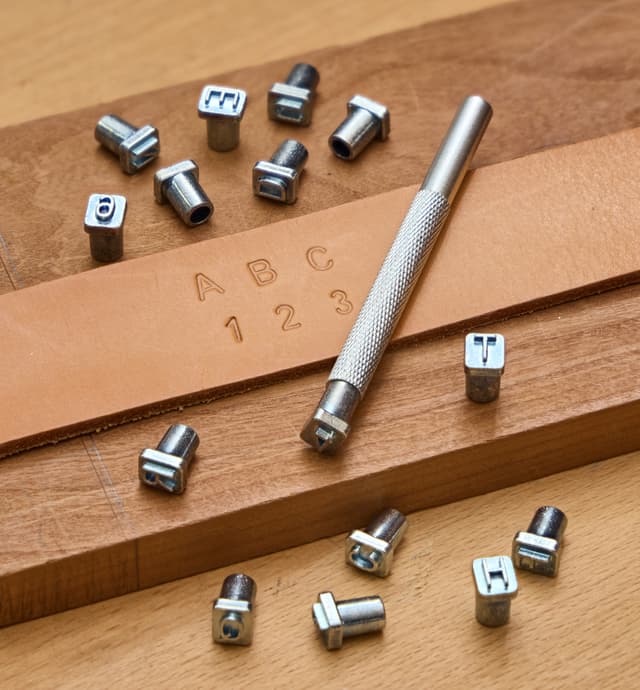 image of 1/4" Alphabet & Number Stamp Set