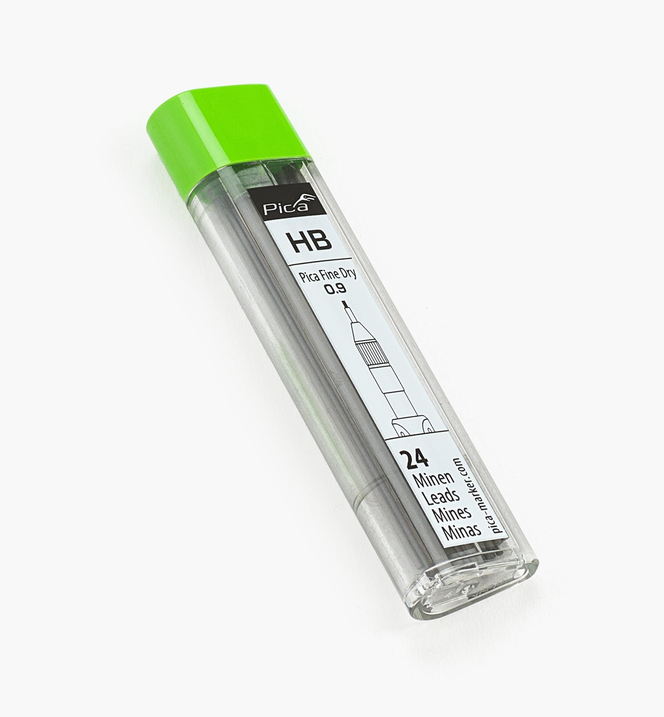 Mines de 0,9 mm pour porte-mine Pica Fine Dry
