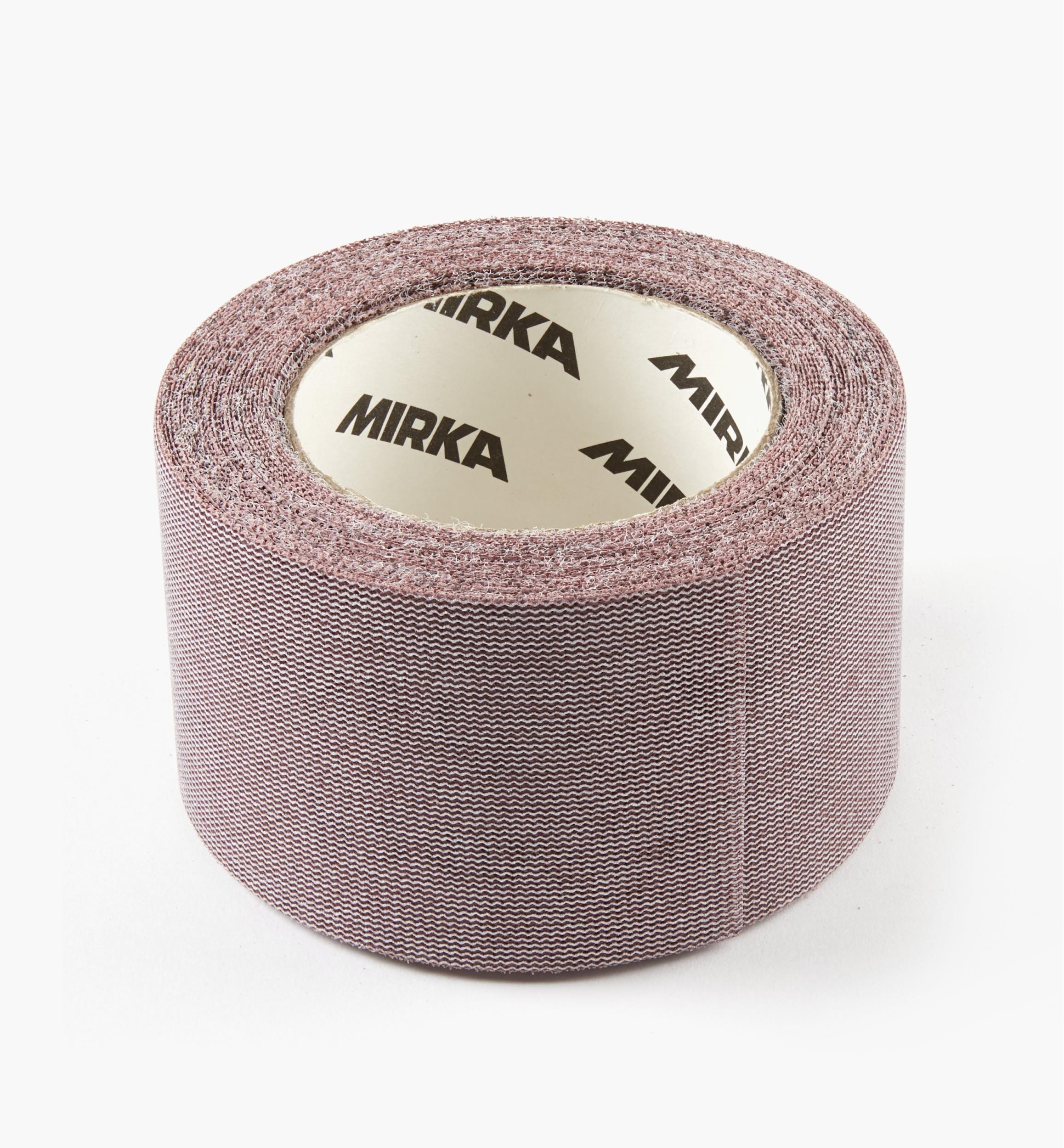 Rouleaux d'abrasif maillé Mirka Abranet, 2 3/4 po × 10 vg