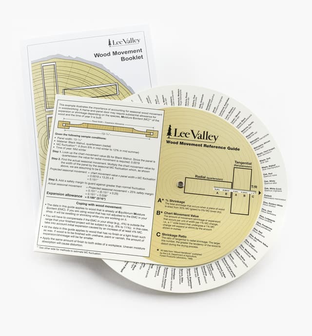 image of Lee Valley Wood Movement Reference Guide