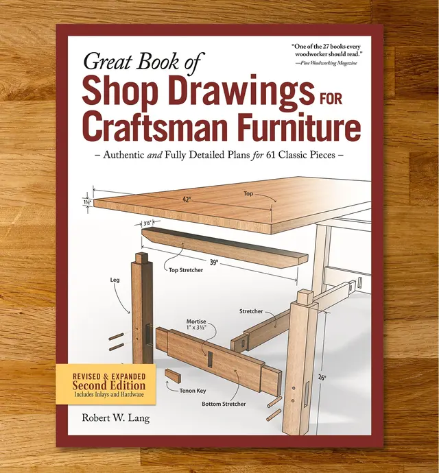 image of Great Book of Shop Drawings for Craftsman Furniture, Second Edition