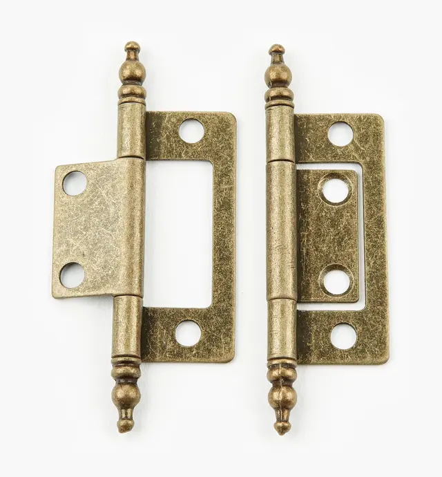 image of Charnières à embouts décoratifs en applique