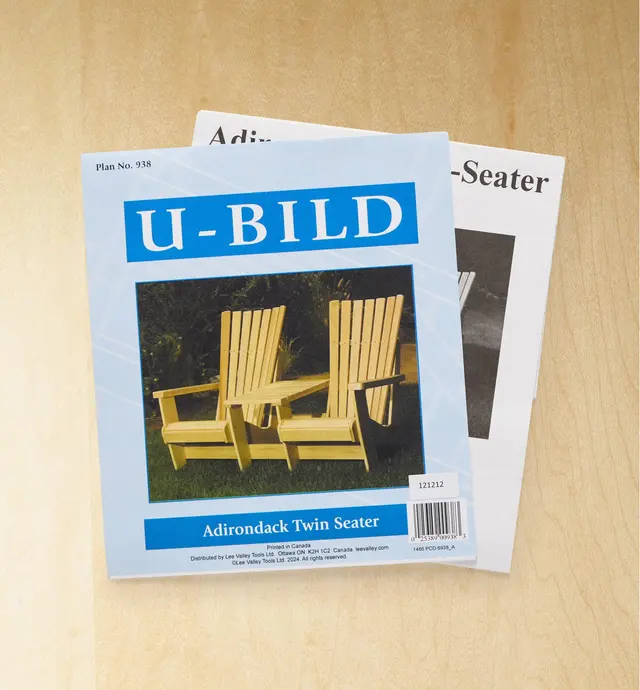 image of Adirondack Twin Seater Plan