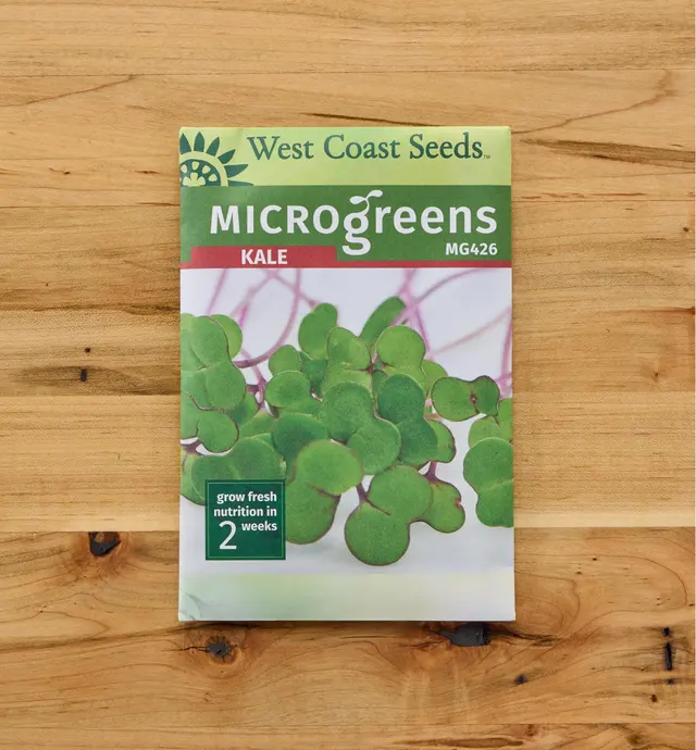 image of Non-GMO Kale Microgreen Seed Packet
