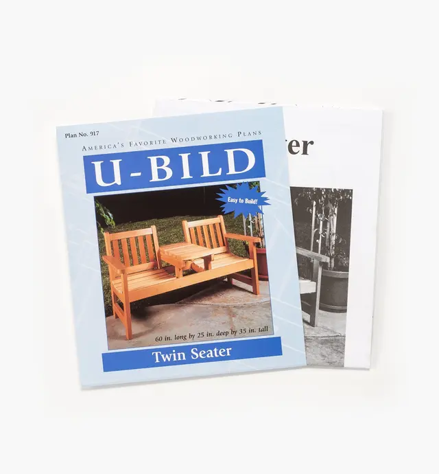 image of Twin-Seater Garden Bench Plan