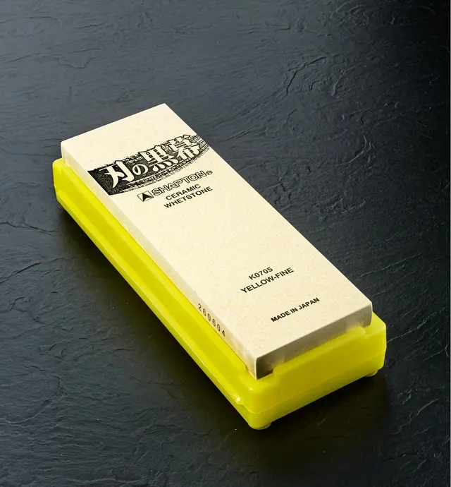 image of Pierre en céramique Shapton Ha-No-Kuromaku jaune – grain 12 000