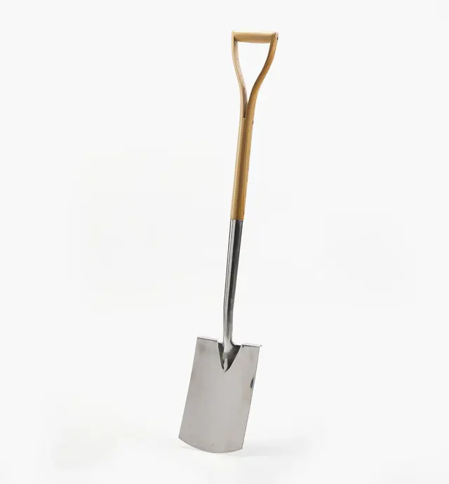 image of Stainless-Steel Wood-Handled Digging Spade