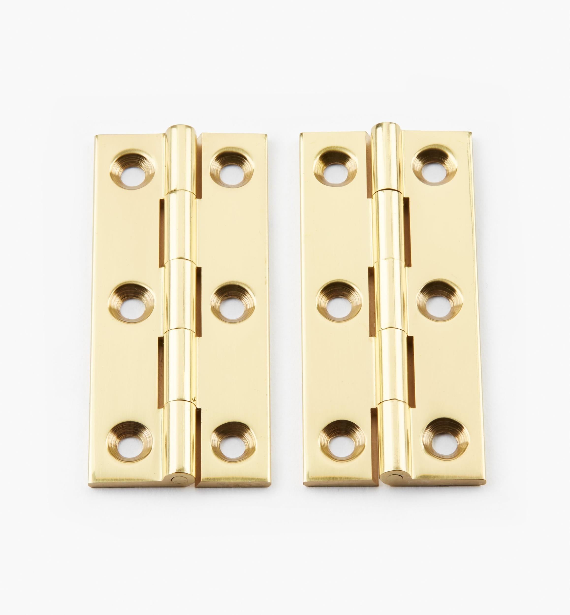 Extruded Brass X-Narrow Butt Hinges