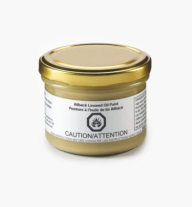 image of AllbÀck Versailles Yellow Linseed Oil Paint