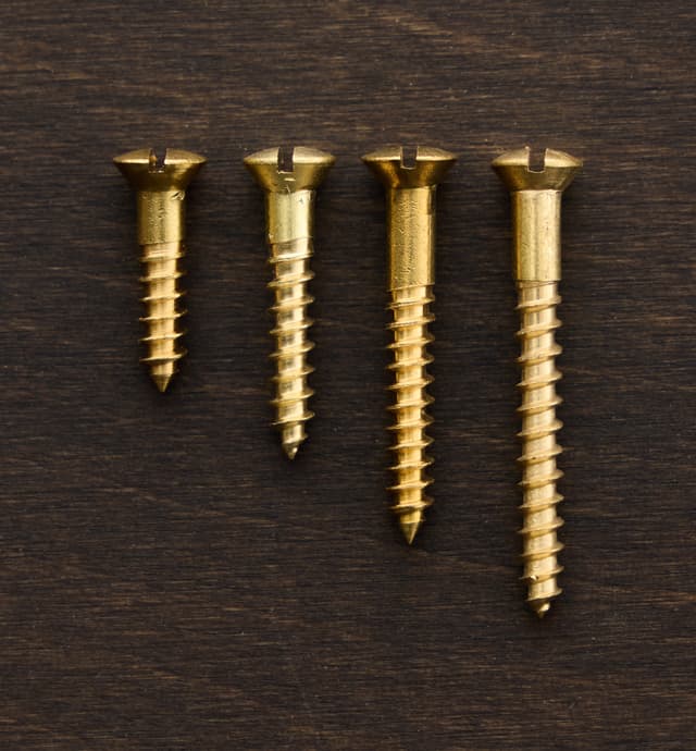 image of #8 Oval-Head Brass Screws