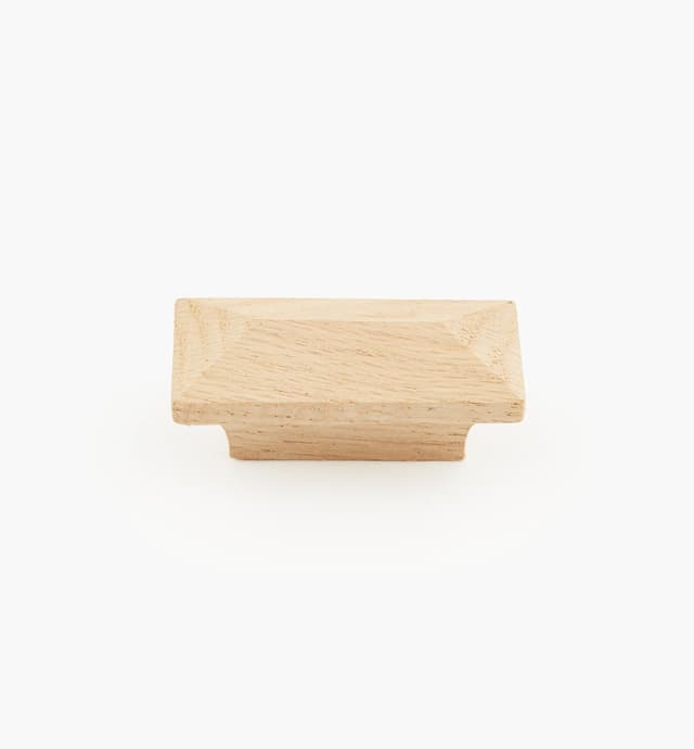image of Poignée à face pyramidale en bois non fini