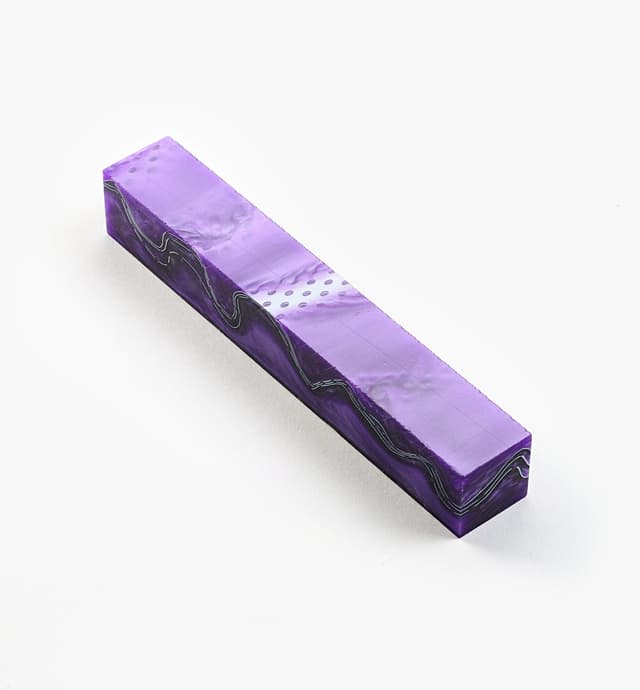 image of Purple Mesh Acrylic Acetate Pen Blank