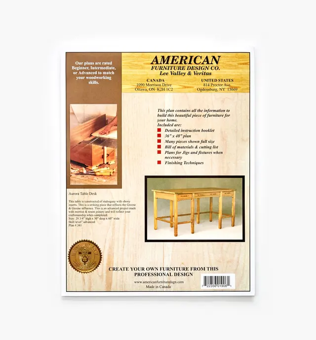 image of Aurora Table Desk Plan