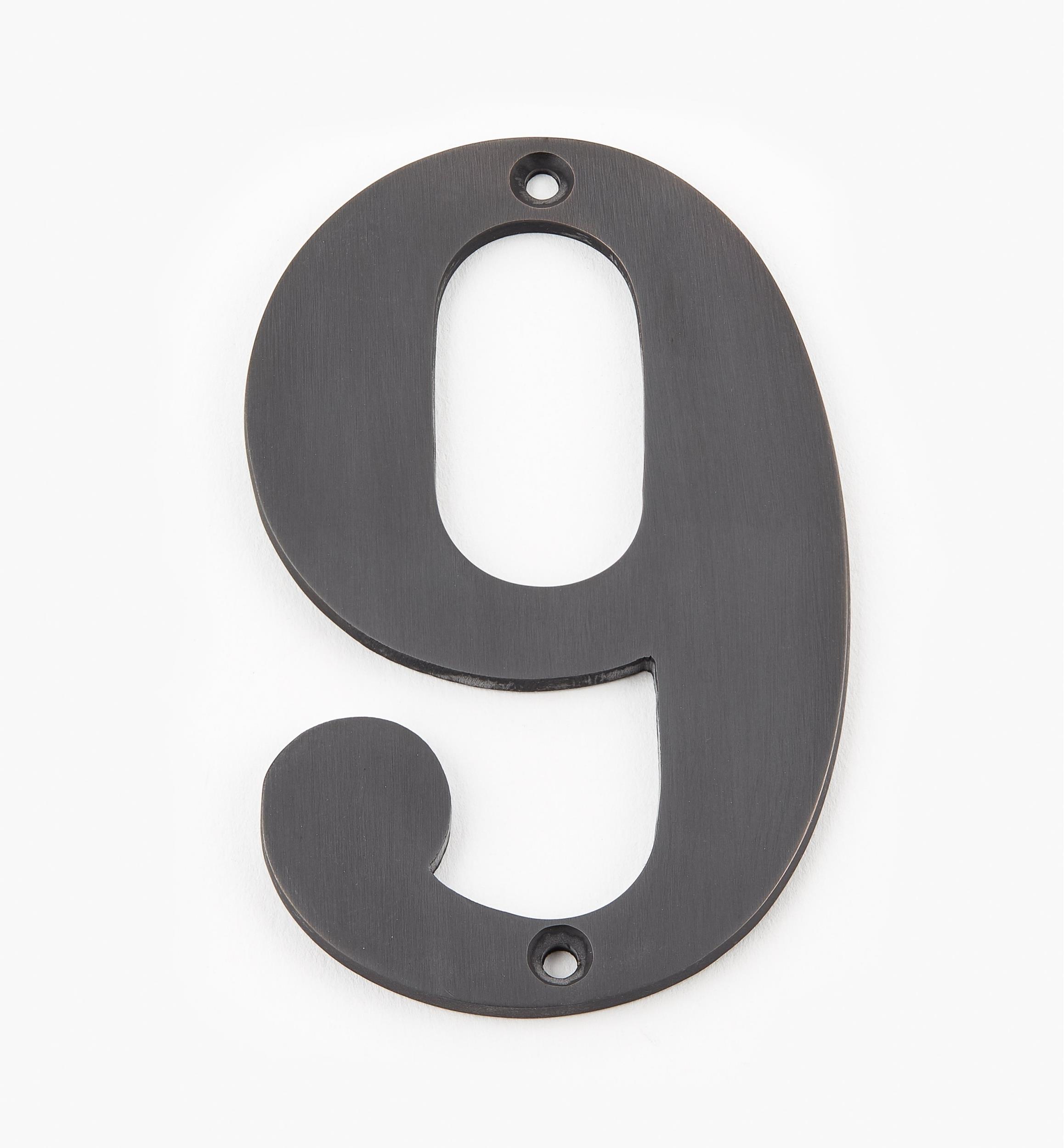 Standard Cast Brass House Numbers