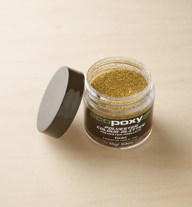 image of EcoPoxy Gold Polyester Glitter
