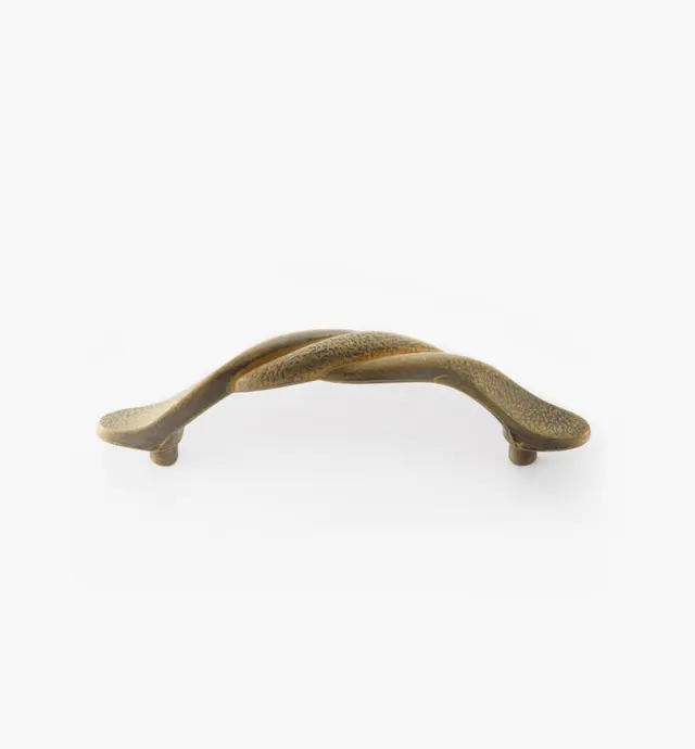image of Poignée torsadée au fini blond antique