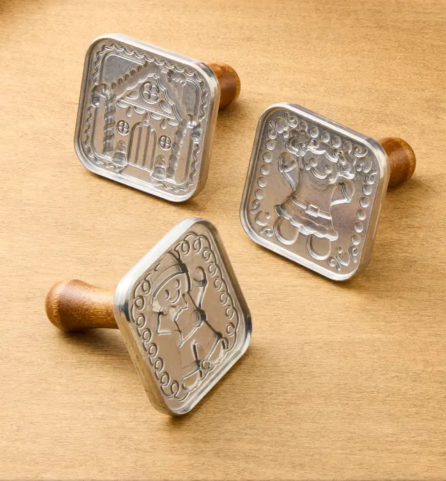 image of Cast Aluminum Cookie Stamps