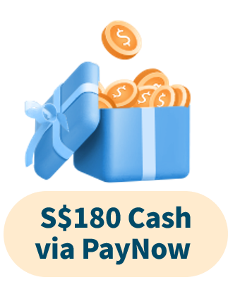S$180 Cash via PayNow