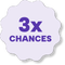 3x chances to win a newly-launched smartphone or VIP concert tickets