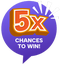 Get 5x chances to win S$50,000 Cash!