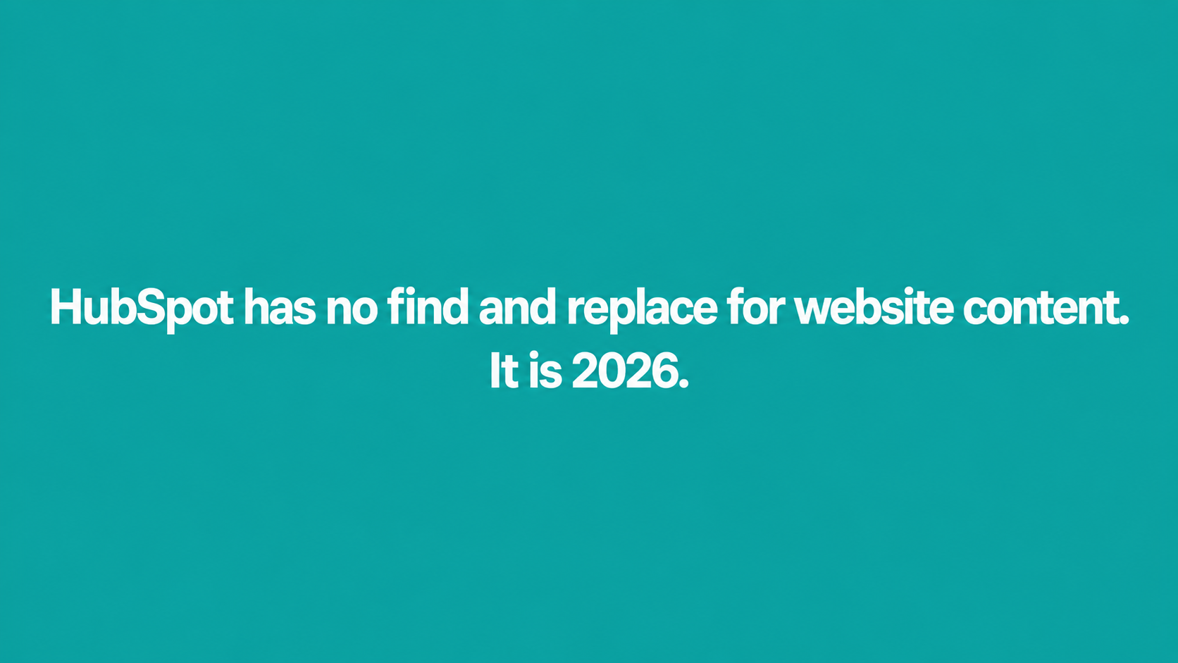 How to Find and Replace Text Across Your Entire HubSpot Website