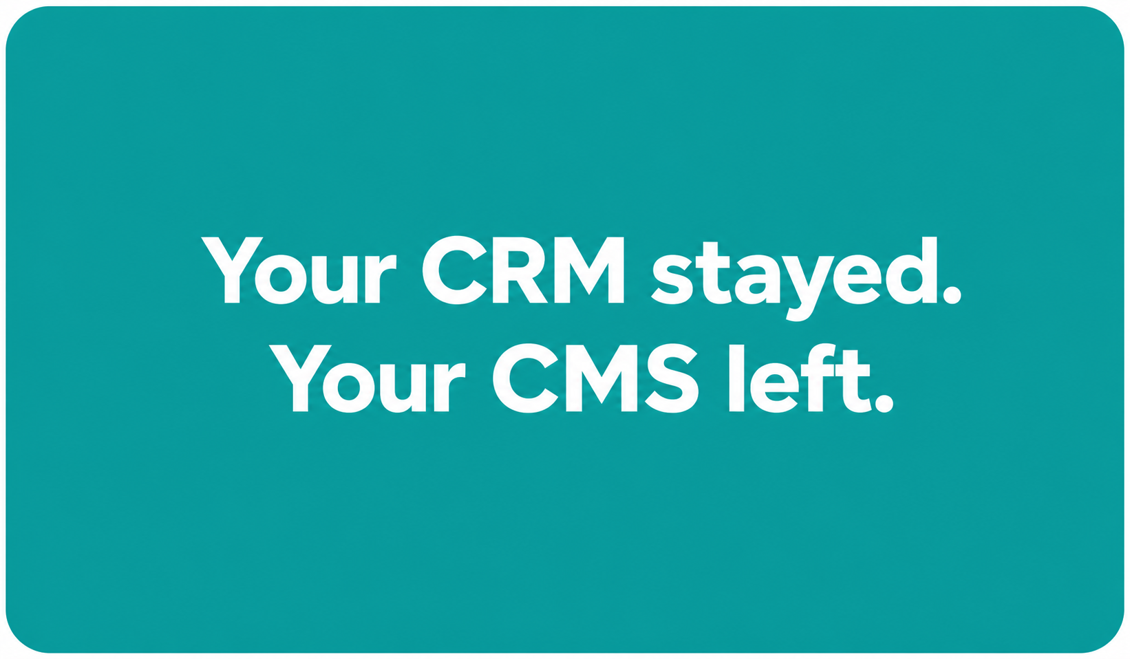 Why B2B Teams Are Splitting HubSpot CRM From HubSpot CMS