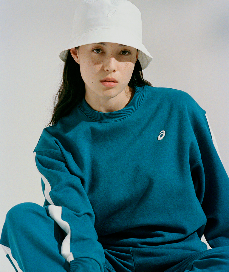 Cotton-blend sweatshirt for women