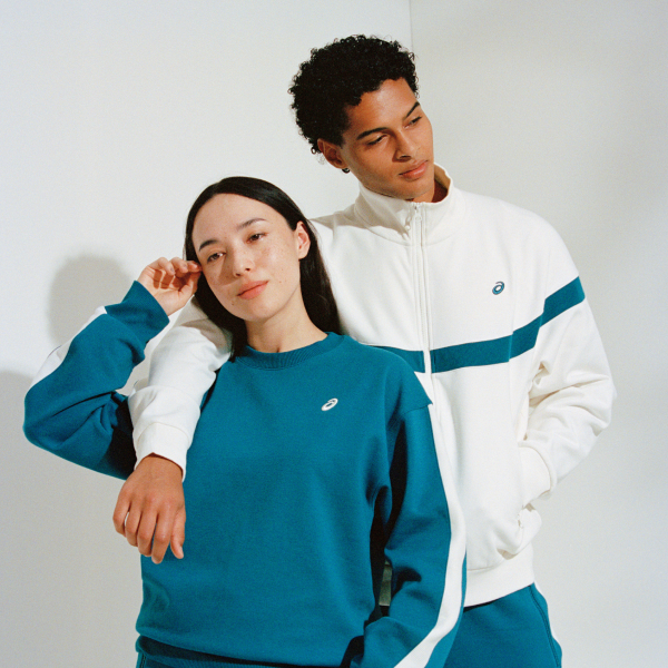 Man and Woman wearing the ASICS P-LIFE Heritage collection