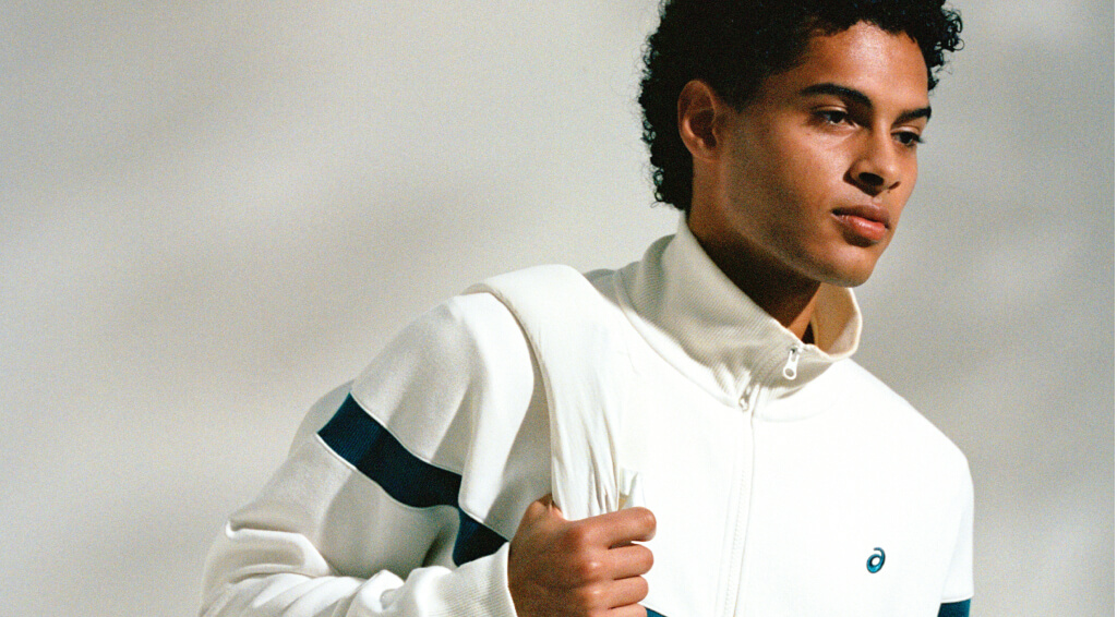 Man wearing ASICS PLIFE Heritage Collection