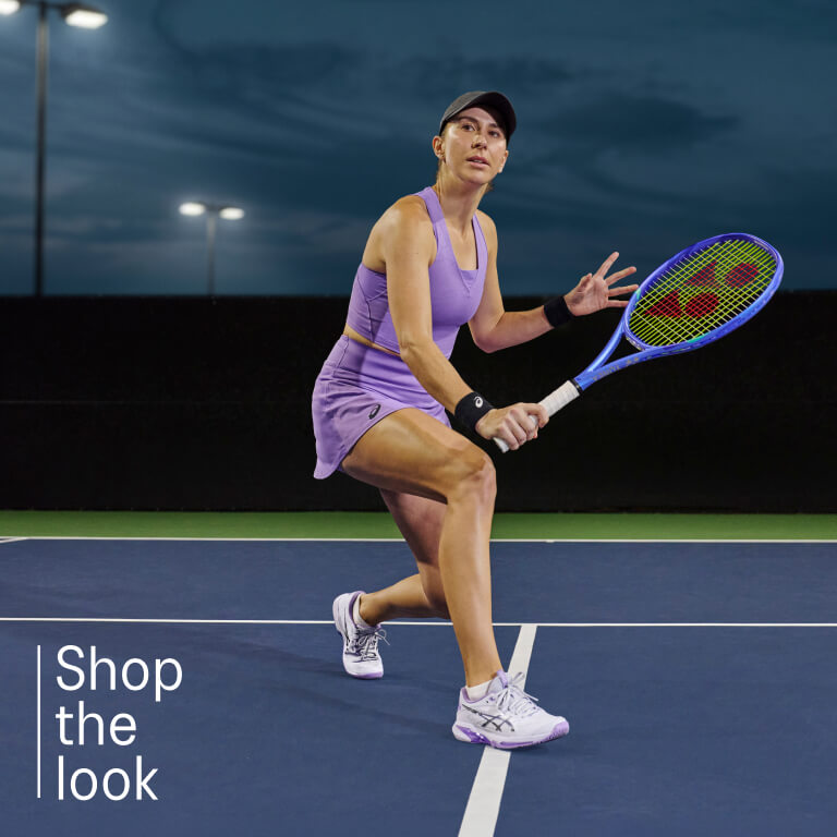 ASICS tennis shop the look component