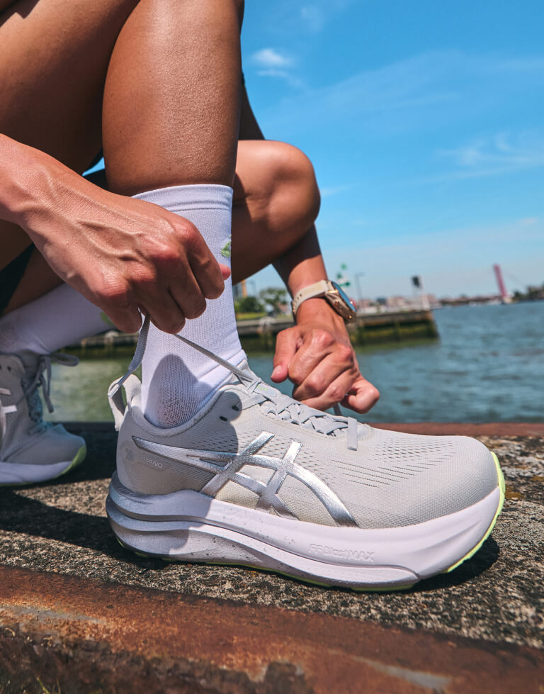 Runner wearing ASICS GEL-KAYANO™ 