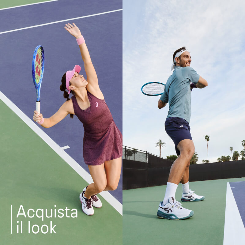 ASICS tennis shop the look component