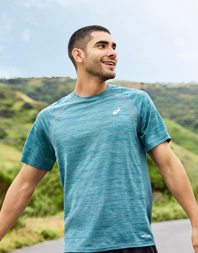 Runner wearing ASICS Running Clothing