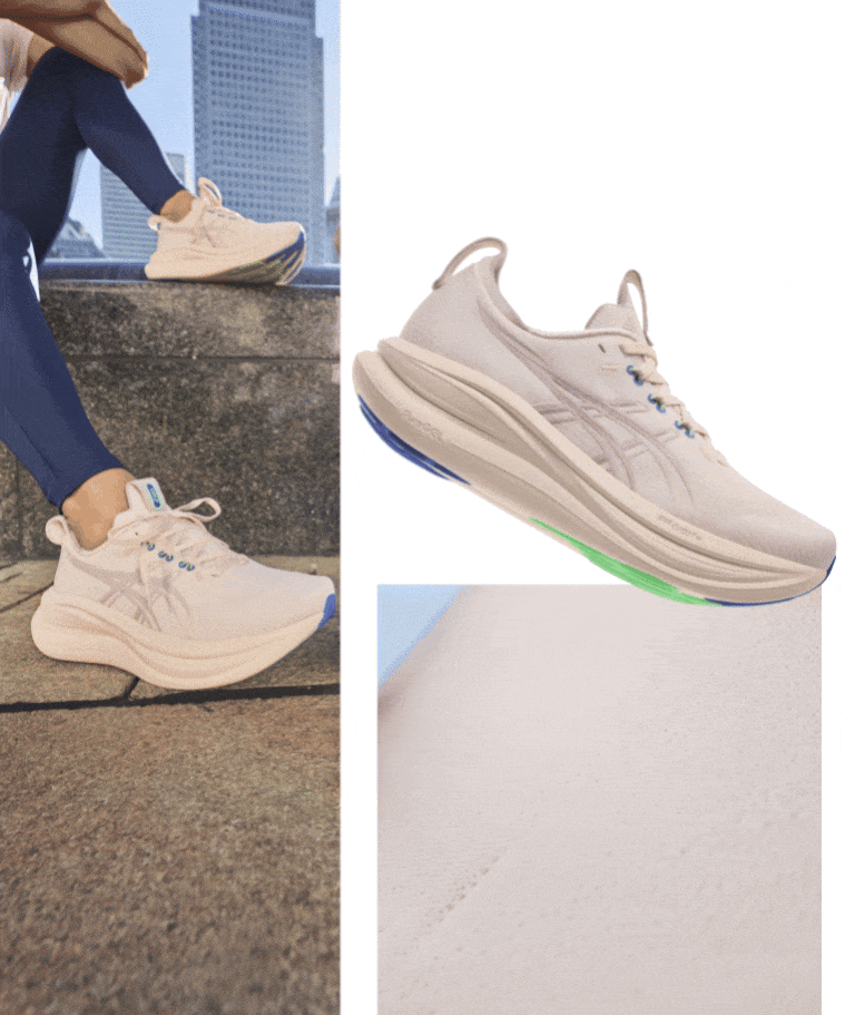 Zoom in animation showing the tech feature of the breathable upper