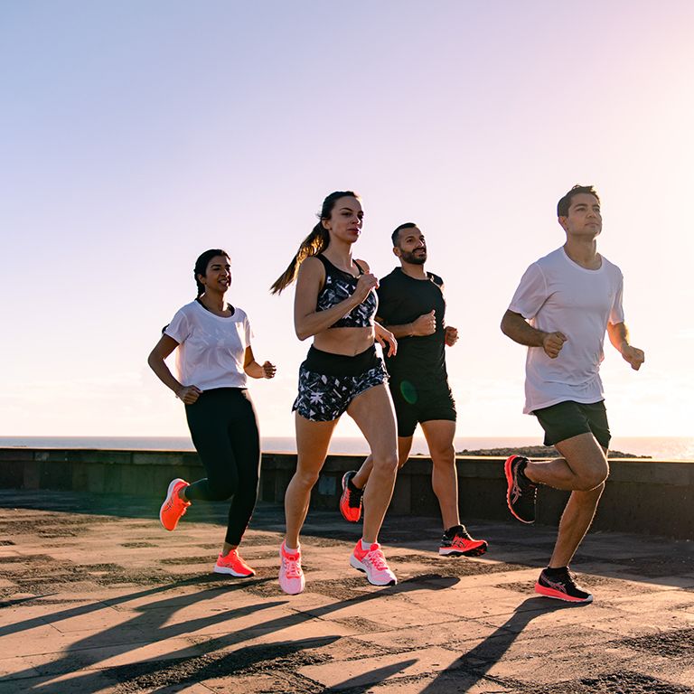 People running together