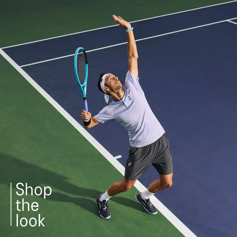 ASICS tennis shop the look component