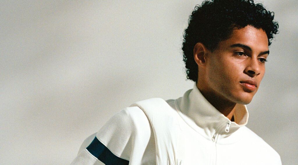 Man wearing ASICS PLIFE Heritage Collection