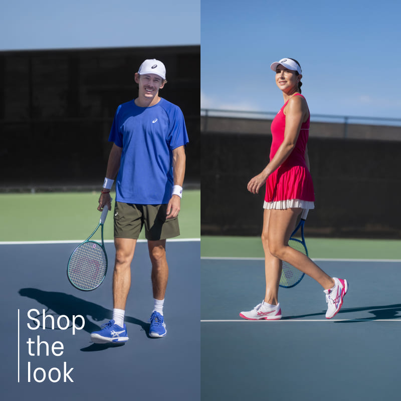 ASICS tennis shop the look component