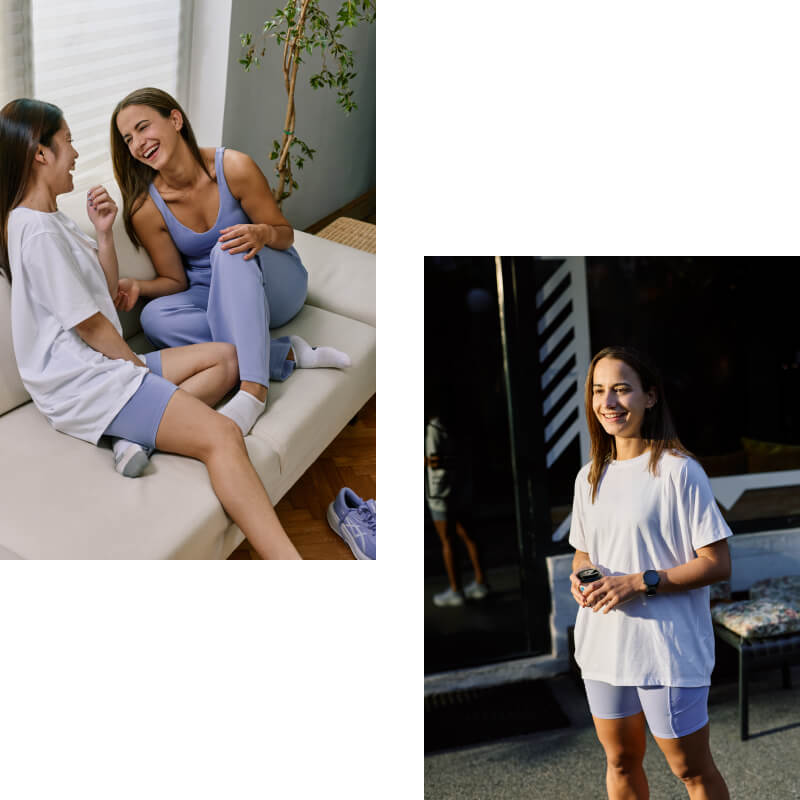 Men wearing the ASICS Performance Life Heritage Collection