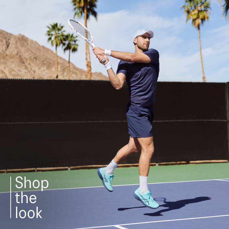 ASICS tennis shop the look component