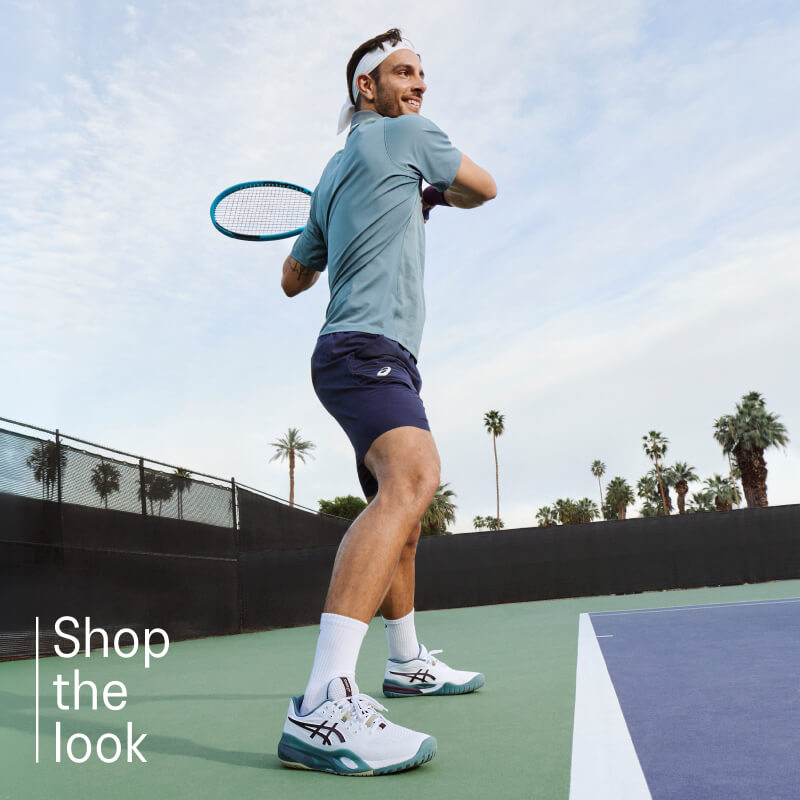 ASICS tennis shop the look component