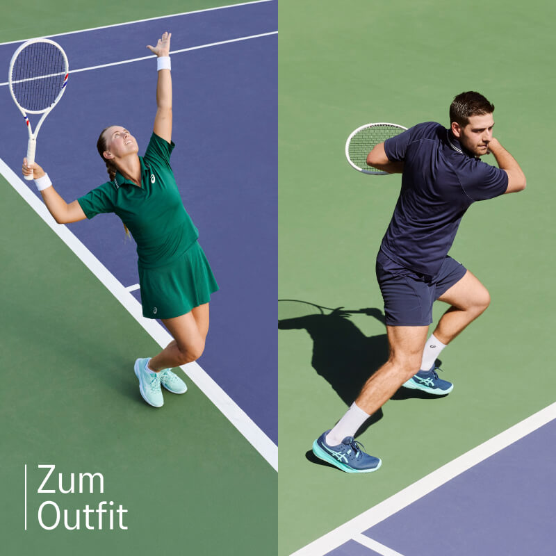 ASICS tennis shop the look component